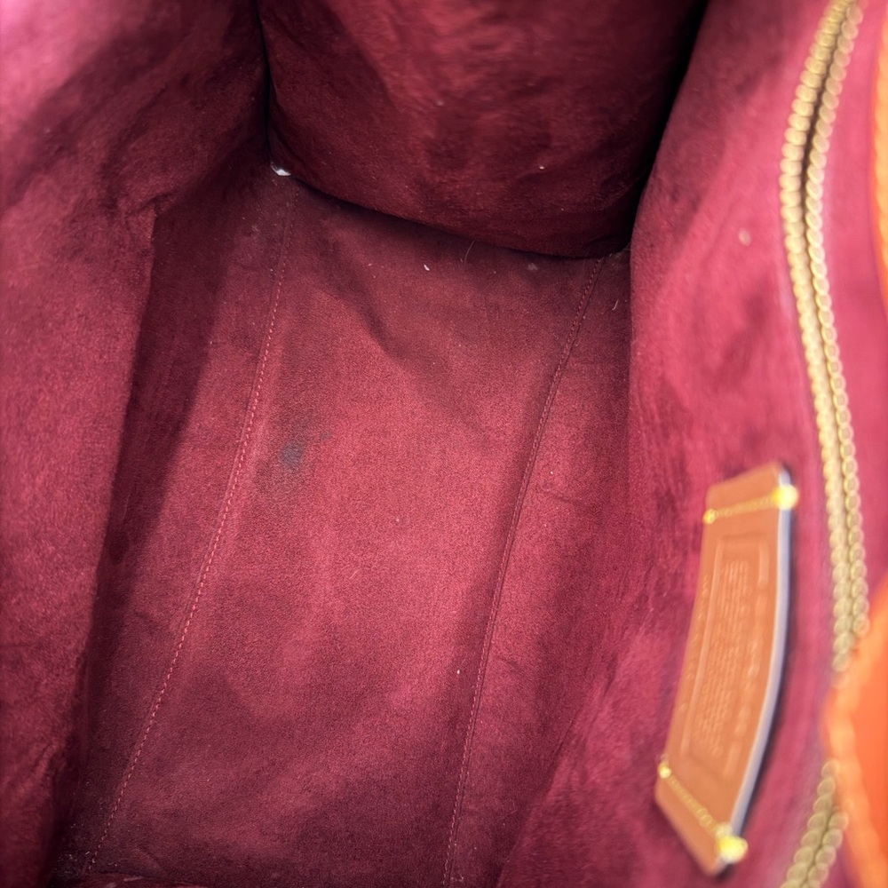 Field Carriage & Signature Coated Canvas Tote - Picture 7 of 8